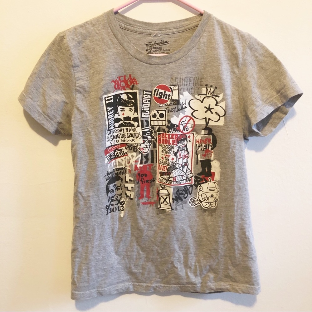 Vintage Threadless Urban Camouflage T-shirt 🦊🎈